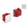Tlačidlo DELOCK Easy 45 1P biele, 250 V AC, 10 A, 45×45×37 mm
