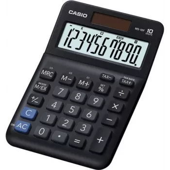 Základná kalkulačka Casio MS-10F stolná 10-miestna čierna
