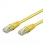 Wentronic Goobay CAT 5e patch kábel, U/UTP, žltý, 1 m - CCA medená zmes (68341)
