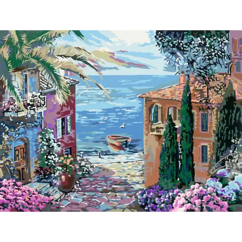Ravensburger Malset CreArt Mediterrane Landschaft 23913 — maľovanie podľa čísel