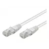 Wentronic Goobay CAT 5e Patch kábel, U/UTP, Biela, 3 m - CCA medená zmes (68506)
