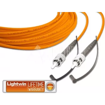 Lightwin vysokokvalitný simplexný LWL patch kábel, MM OM1, ST - ST LWL patch kábel (LSP-62 ST-ST 20.0)
