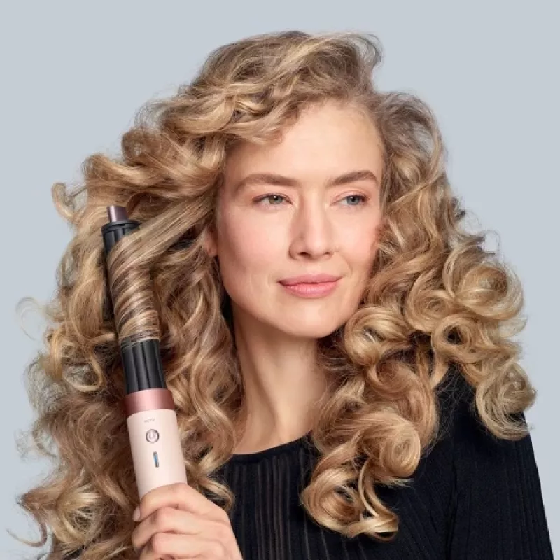 Airwrap Co-anda2x Straight + Wavy, Multistyler krémový/ružové zlato, Bluetooth, 1 700 Watt (poškodený obal)