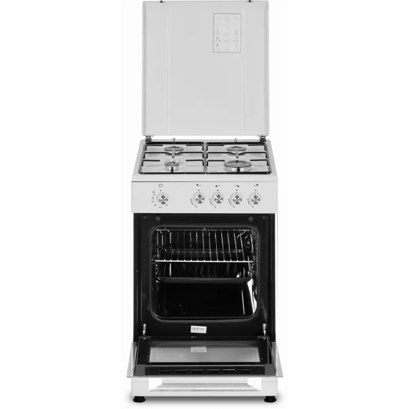 Simfer sporák 4401SGRBB typ varnej dosky plynová typ rúry plynová biela šírka 50 cm 49 l hĺbka 55 cm