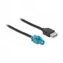 Kábel HSD Z konektor samica na USB 2.0 Type-A konektor samica 1 m DeLOCK 90502