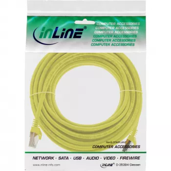 InLine patch kábel SF/UTP Cat.5e žltý 5m