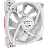Montech AX120 120mm PWM ARGB skriňový ventilátor, balenie 3 ks, biela