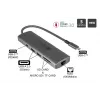 Alcasa HUB-C001A rozbočovač USB Type-C 5000 Mbit/s antracit