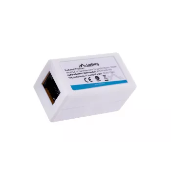 LANBERG káblový prepínač pohlavia RJ-45 na RJ-45, konektor samica–konektor samica, U/UTP Cat5e, biely