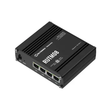 Teltonika RUTM08 káblový router Gigabit Ethernet čierny