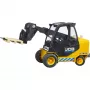 Vysokozdvižný vozík BRUDER JCB Teletruk hračka — ABS, odporúčaný vek 3+, čierna a žltá
