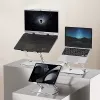 Stojan na notebook MEDIA-TECH MT2661 — výškovo nastaviteľný, skladací hliníkový dizajn pre notebooky do 17