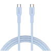CANYON kábel OnWire 60CL C-C 60W COLOR pletený 1m svetlomodrý