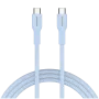 CANYON kábel OnWire 60CL C-C 60W COLOR pletený 1m svetlomodrý