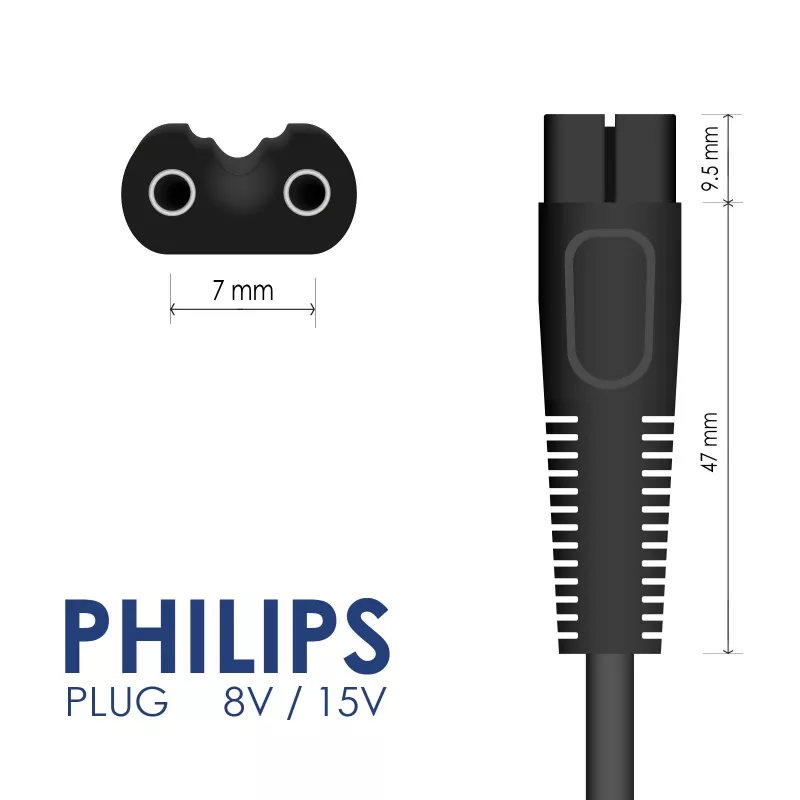 Akyga AK-PD-16 napájací zdroj pre Philips AquaTouch / Bodygroom, 8 V, 100 mA, 0,8 W, 1,2 m