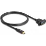 DeLOCK SuperSpeed USB 10 Gbps kábel USB Type-C konektor samec na USB Type-A konektor samica 1 m čierny