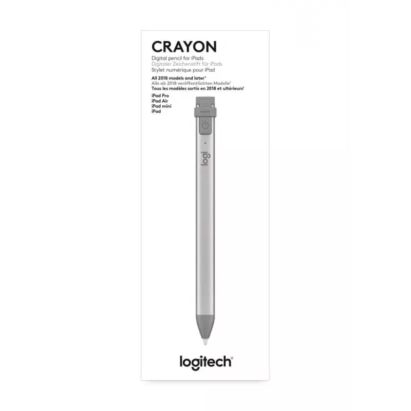 Logitech Crayon - digitálne pero pre Apple iPad - Lightning - sivá