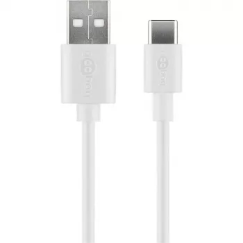 Wentronic 59130 2m USB A USB C konektor samec konektor samec biely USB kábel (59130)