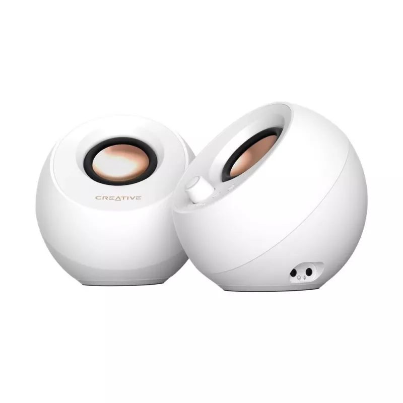Creative Labs Pebble Pro biely jack USB-A/C Bluetooth digitálny zosilňovač - reproduktory - Bluetooth 5 (51MF1710AA003)