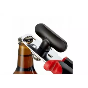 Tefal Ingenio K20705 multifunkčný otvárač, otvárač konzerv, nerezová oceľ, čierna/červená