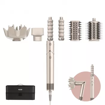 Shark FlexStyle 5-in-1 Air Styler a sušič vlasov s automatickými kulmami, plochou kefou, oválnou kefou, tryskou, difuzérom, taškou na uloženie, bez tepelného poškodenia
