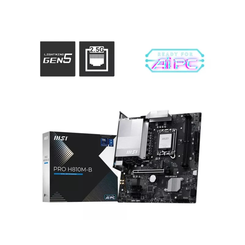 MSI PRO H810M-B Základná doska Intel H810 LGA 1851 (Socket V1) micro ATX