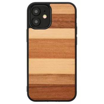 Ochranné puzdro na smartphone Man and Wood pre iPhone 12 mini – čierna
