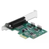 DeLOCK - adaptér paralelný/sériový - PCIe 1.1 Low-Profile - paralelný x 1 + sériový x 2 (90413)