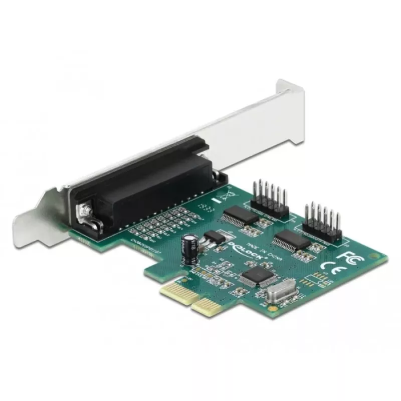 DeLOCK - adaptér paralelný/sériový - PCIe 1.1 Low-Profile - paralelný x 1 + sériový x 2 (90413)