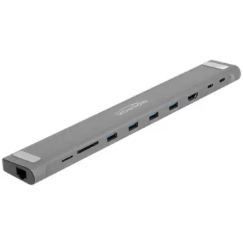 DeLOCK USB Type-C tenká dokovacia stanica 4K HDMI USB 3.2 Gen 1 LAN SD PD 3.0
