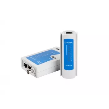 Lanberg NT-0401 sieťový tester káblov UTP/STP tester káblov modrá, biela