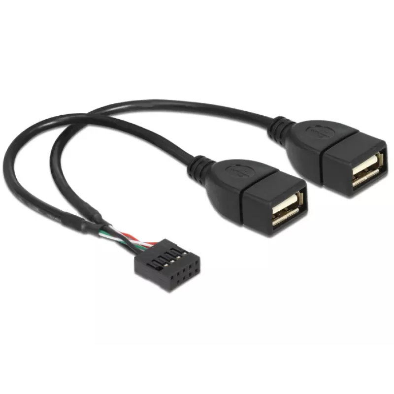Interný USB kábel DeLOCK 83292 0,2 m konektor samica na konektor samica