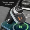 Hands-free Awei C-843 Bluetooth 5.0 s FM vysielačom, USB a USB-C konektormi