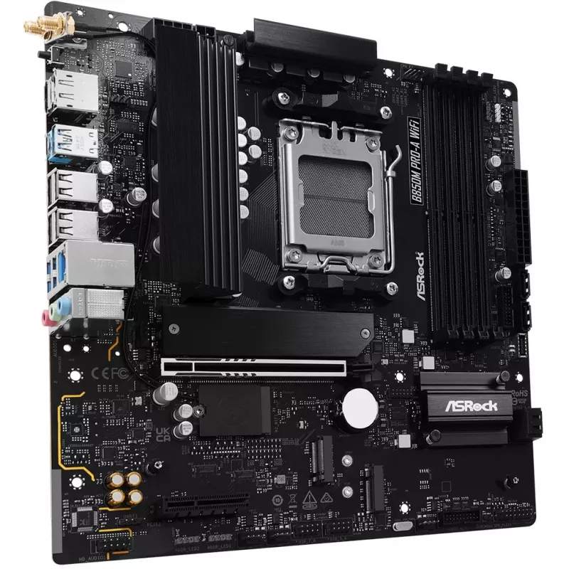 Základná doska ASRock B850M Pro-A WiFi micro ATX – AMD B850, socket AM5, DDR5, 4x DIMM, 256 GB, Wi-Fi, 2,5-Gb-LAN