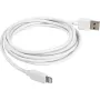 USB 2.0 adaptérový kábel, USB-A konektor samec > Lightning konektor samec (biela, 2,0 metra)