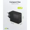 Interiérová nabíjačka Goobay 61757 rýchle nabíjanie USB Type-C 2 porty čierna