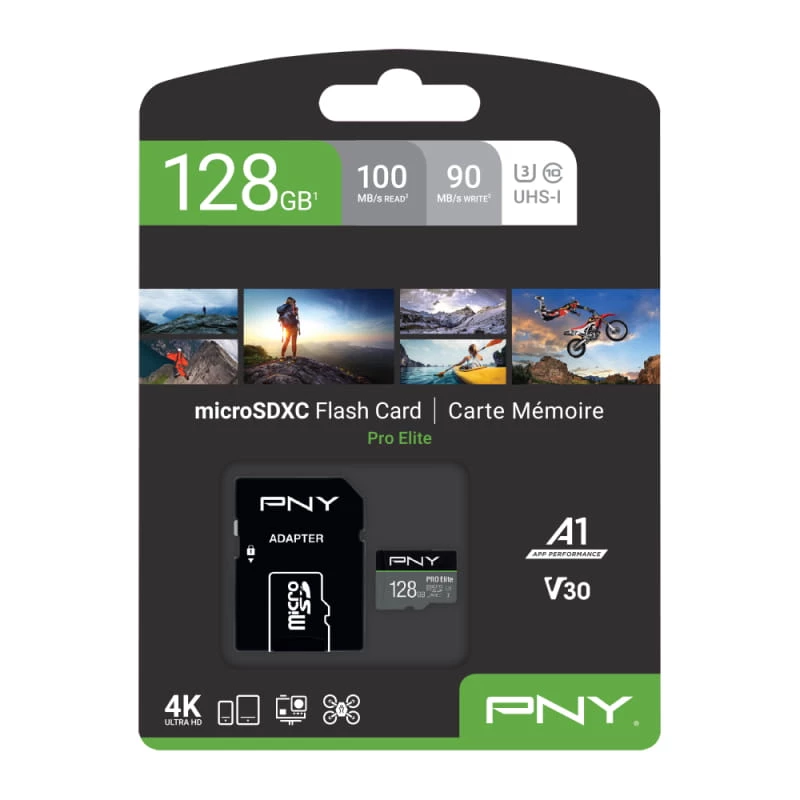 MicroSDXC Flash karta PNY PRO Elite 128 GB UHS-I model P-SDU128V31100PRO-GE