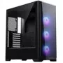 PHANTEKS Eclipse G370A PC skriňa, Midi-Tower, SSI-EEB, RGB, tvrdené sklo - vrátane 3x 120 mm ventilátorov, čierna