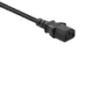 Predlžovací napájací kábel QOLTEC 50459 IEC C13 na C14 1,5 m