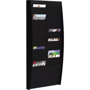 Nástenná triediaca tabuľa Paperflow V 50F A4V2X25.01 pre dokumenty A4, čierna