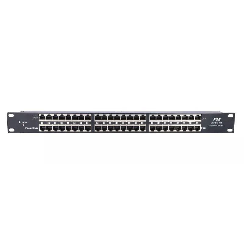Extralink PoE injektor 24 port 24x 100Mb/s RJ45, Rackmount