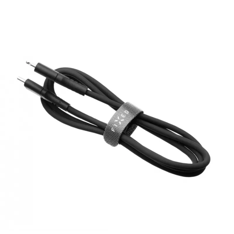 USB-C na Lightning pevný kábel FIXED FIXDLS-CL12-BK 1,2 m tekutý silikón