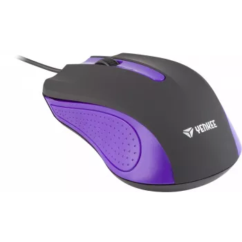 USB káblová myš, 3 tlačidlá, pogumovaný povrch