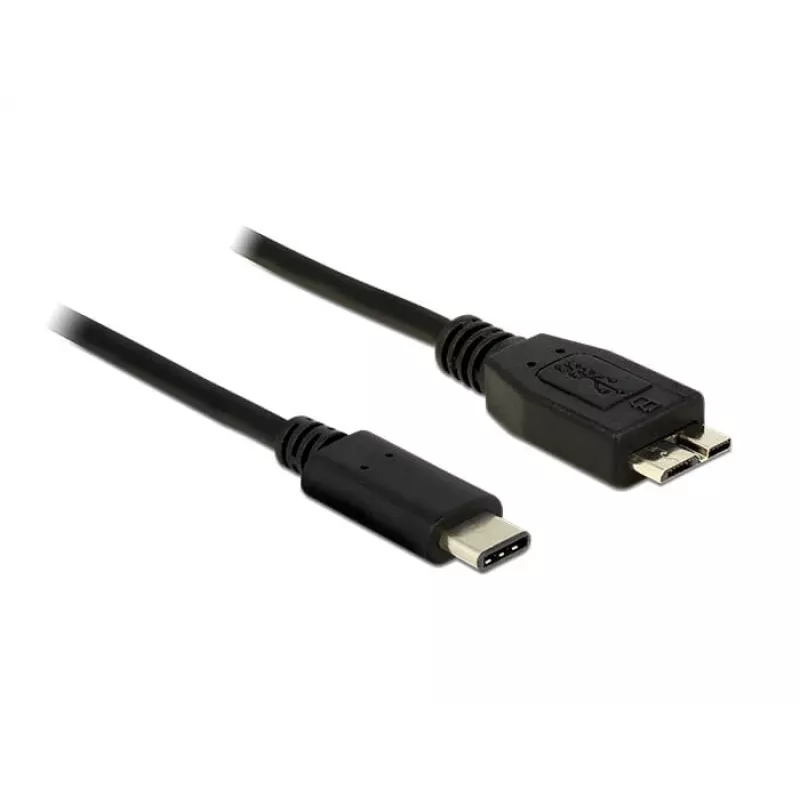 USB kábel DeLOCK 1 m USB 3.1 USB 3.2 Gen 2 USB C Micro-USB B čierny