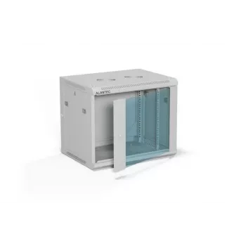 ALANTEC rackový rozvádzač 19 palcov 9HE 600x450, sivý ploché balenie