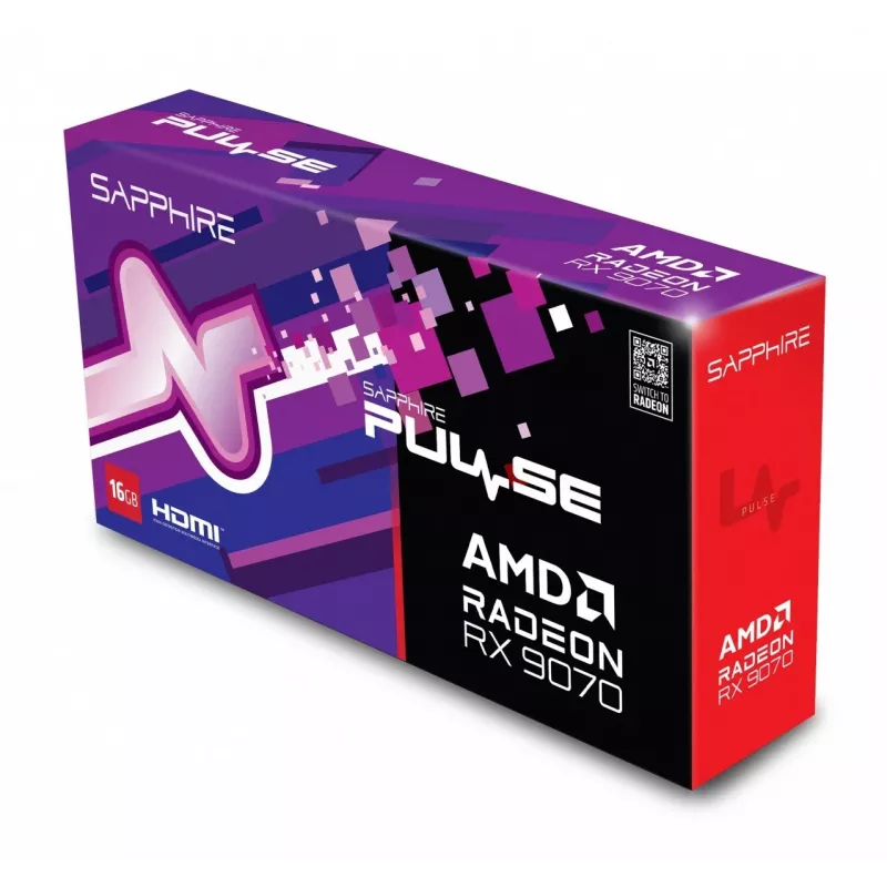 SAPPHIRE PULSE Radeon RX 9070 16GB GDDR6 grafická karta