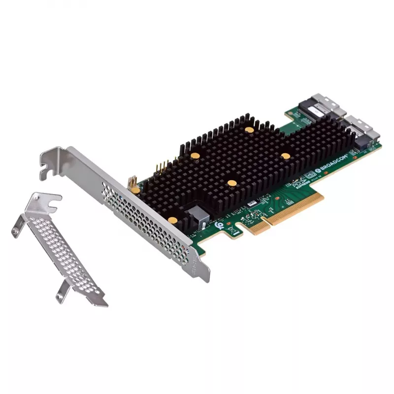 Broadcom BCM HBA 9600-16i SAS/SATA/NVMe rozhranie/karty adaptéry interné SFF-8654