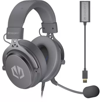 VIRO Plus USB Alt Gray, herný headset tmavosivý, USB-A, 3,5-mm jack, 7.1-USB zvuková karta