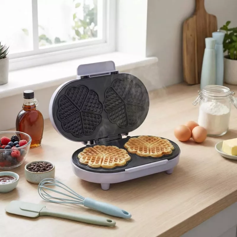 Giles & Posner EK6700GSPPVDE dvojité srdcové wafle