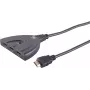 HDMI switch ShiverPeaks 05-02007 3x1 4K60Hz — 3 vstupy na 1 výstup, UHD 3840x2160@60Hz